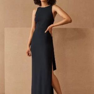 BHLDN London Crepe dress, midnight blue, size 2